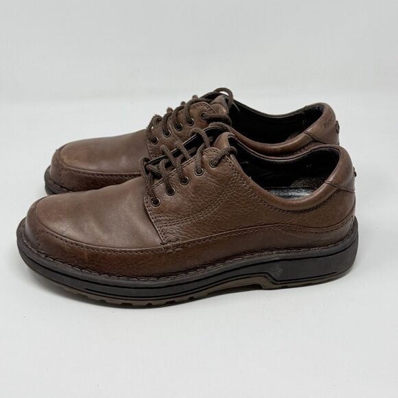 Rockport Blackville Derby Shoes Mens 10 W Wide Brown Tumbled Leather Casual main image 11